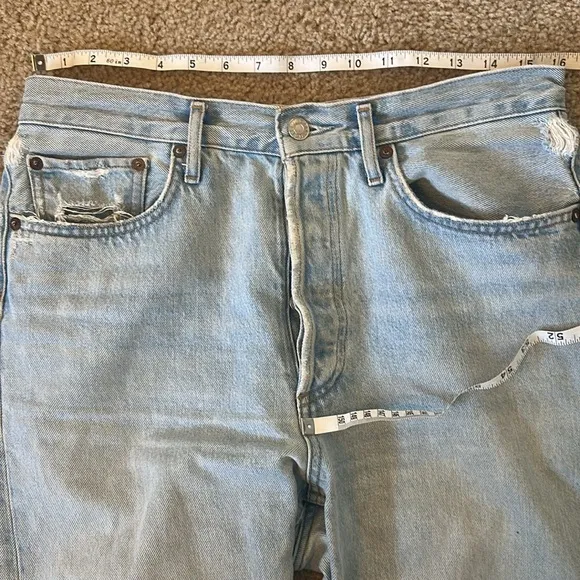 AGOLDE 90's Straight-Leg Distressed Jeans