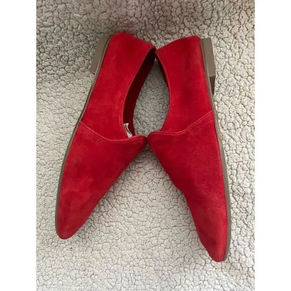 Aguatalia Women Ravy Glove Fit Flats Size 10.5 In Coral/ Excellent