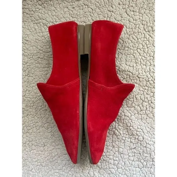 Aguatalia Women Ravy Glove Fit Flats Size 10.5 In Coral/ Excellent