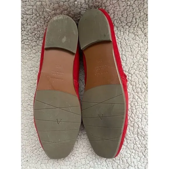 Aguatalia Women Ravy Glove Fit Flats Size 10.5 In Coral/ Excellent