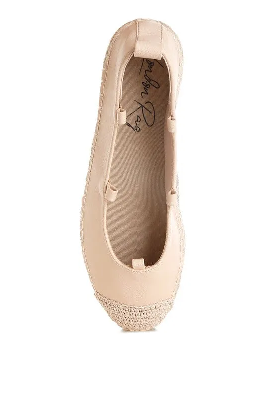Alaya Woven Toe Lace-Up Espadrilles