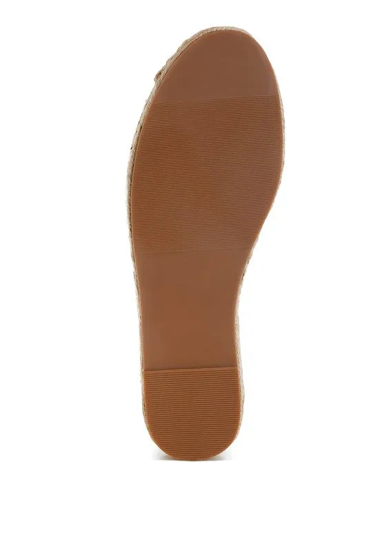 Alaya Woven Toe Lace-Up Espadrilles