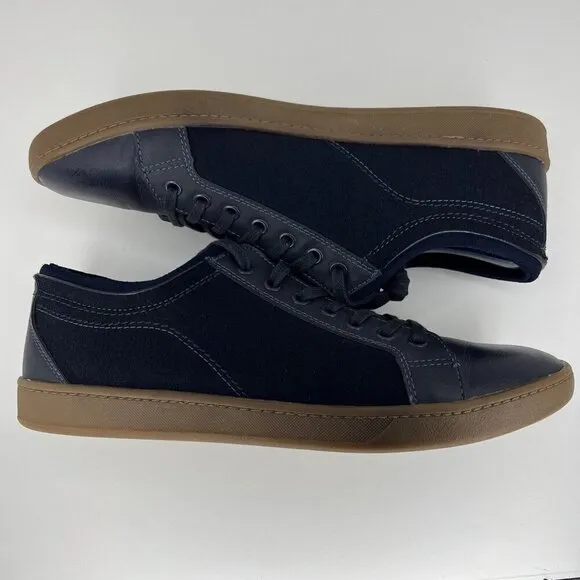 ALDO Casual Two-Tone Navy Suede and Faux Leather Premium Loafers Mens Size 12