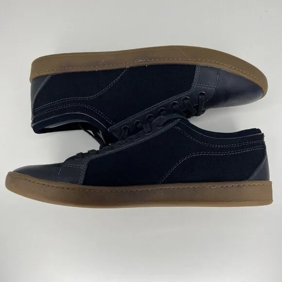 ALDO Casual Two-Tone Navy Suede and Faux Leather Premium Loafers Mens Size 12
