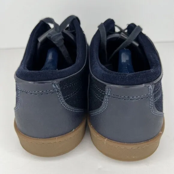 ALDO Casual Two-Tone Navy Suede and Faux Leather Premium Loafers Mens Size 12