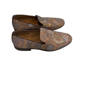 Aldo Tralisien Men Size 9 Multicolor Animal Print Snakeskin Loafers Dress Shoes