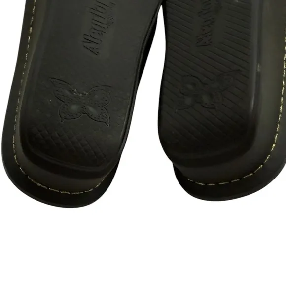 Alegria Fiona Cork Pattern Leather Triple Strap Leather Comfort Sandals Size 37