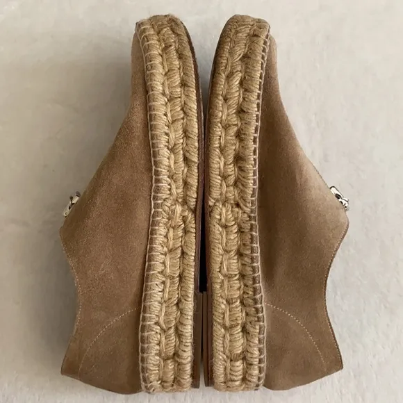Alexander Wang | Devon Nubuck Suede Leather Zip Front Espadrille Shoes (36)