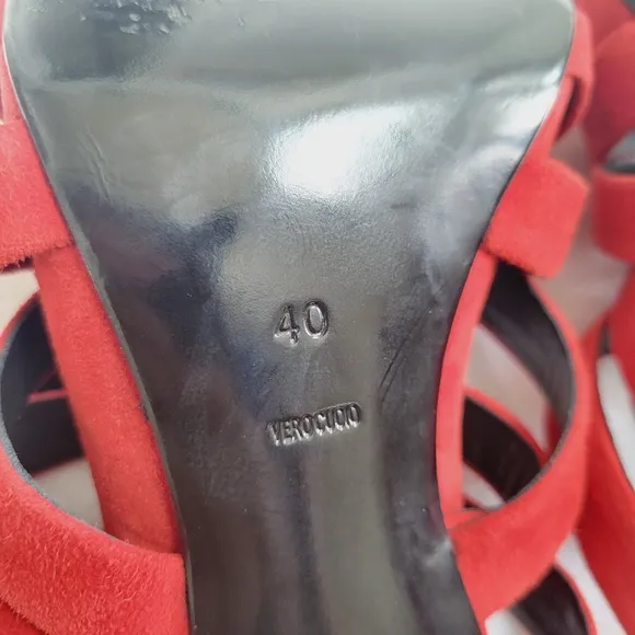 Alexander Wang Nora Red Suede Strappy Ankle Wrap Stiletto Heels