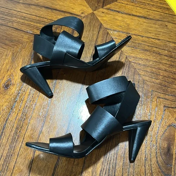ALEXANDER WANG  wrap around Sandals Black Leather