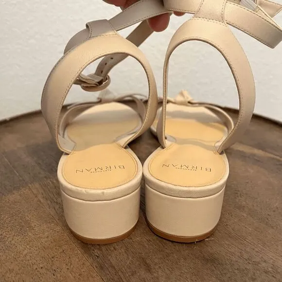 Alexandre Birman Clarita 30 Eggshell Ankle Strap Sandals Women's Size 42 US 12