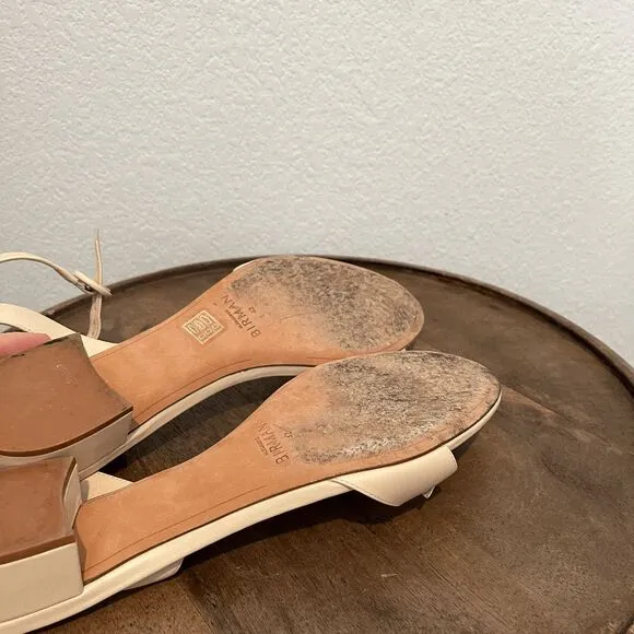 Alexandre Birman Clarita 30 Eggshell Ankle Strap Sandals Women's Size 42 US 12