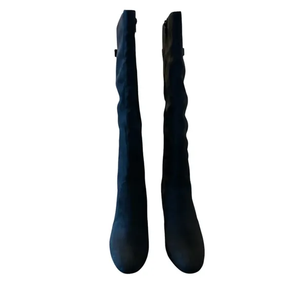 Alfani Adelayde Knee High Thin Block Heel Dress Boots Black Size 5