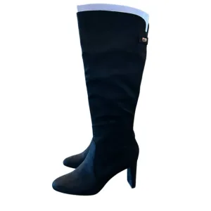 Alfani Adelayde Knee High Thin Block Heel Dress Boots Black Size 5