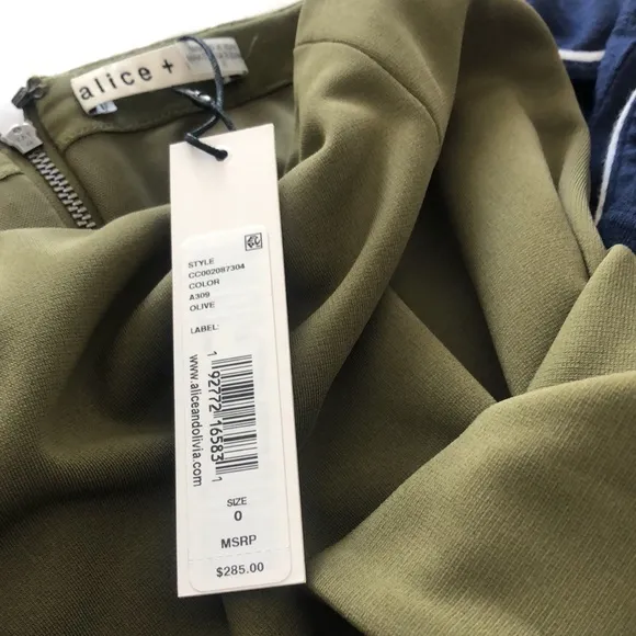 Alice and Olivia olive midi skirt.