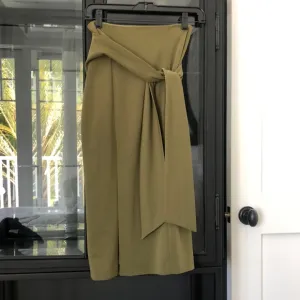 Alice and Olivia olive midi skirt.