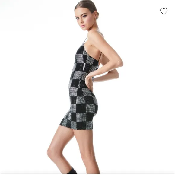 Alice   Olivia NELLE EMBELLISHED MINI DRESS