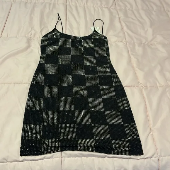 Alice   Olivia NELLE EMBELLISHED MINI DRESS