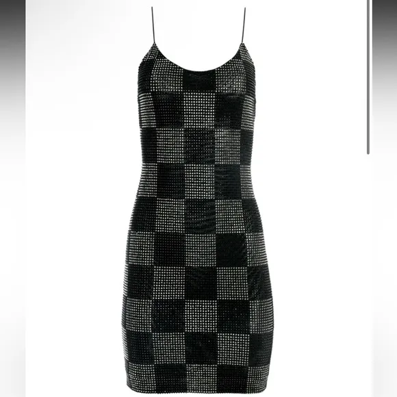 Alice   Olivia NELLE EMBELLISHED MINI DRESS