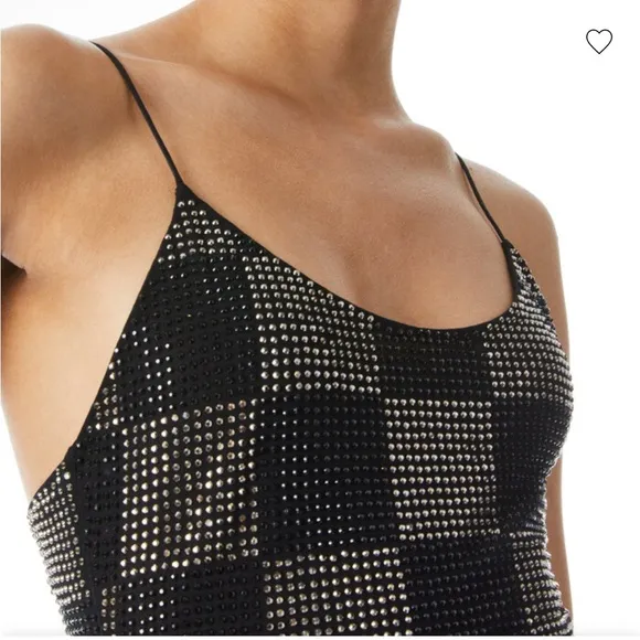 Alice   Olivia NELLE EMBELLISHED MINI DRESS