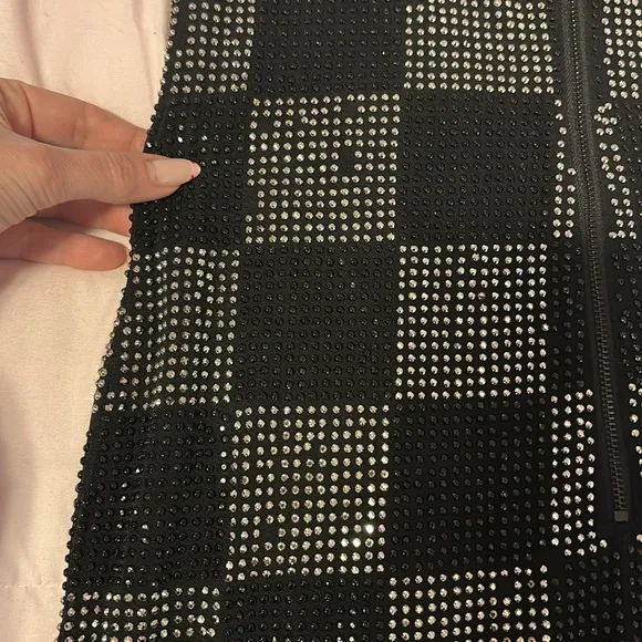 Alice   Olivia NELLE EMBELLISHED MINI DRESS