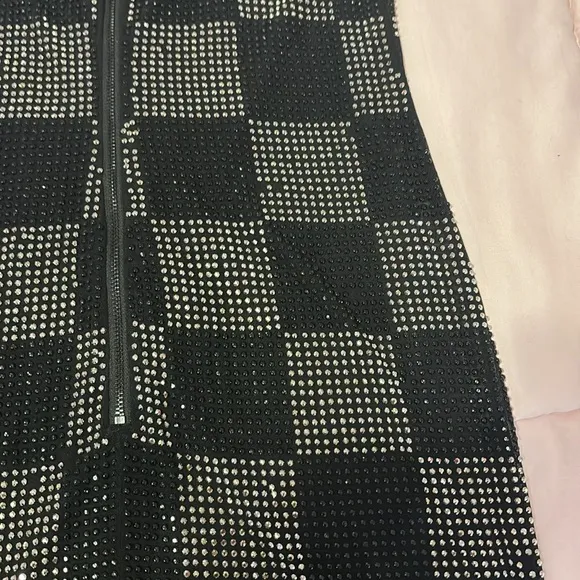 Alice   Olivia NELLE EMBELLISHED MINI DRESS
