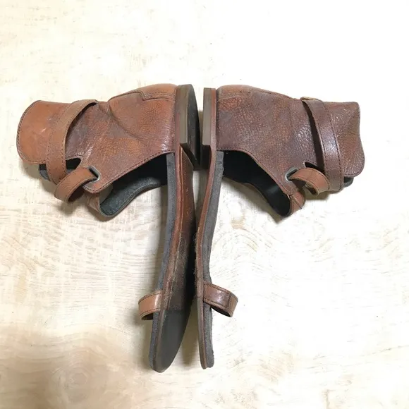 All Saints Leather Wrap Sandals Size 6