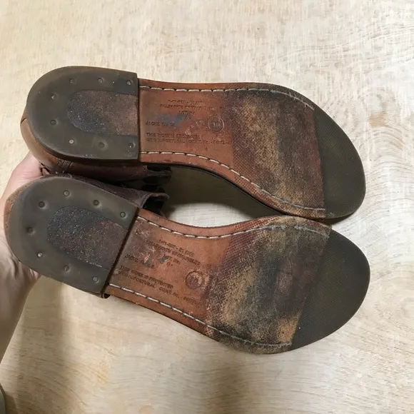 All Saints Leather Wrap Sandals Size 6