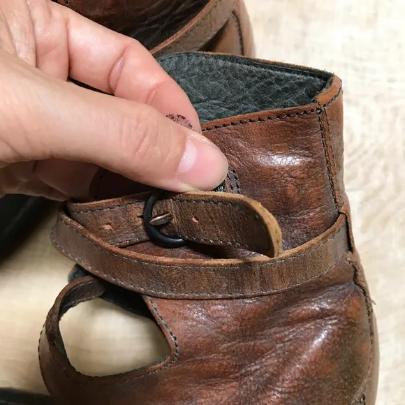 All Saints Leather Wrap Sandals Size 6