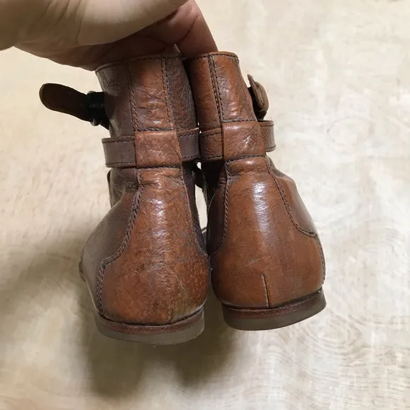 All Saints Leather Wrap Sandals Size 6