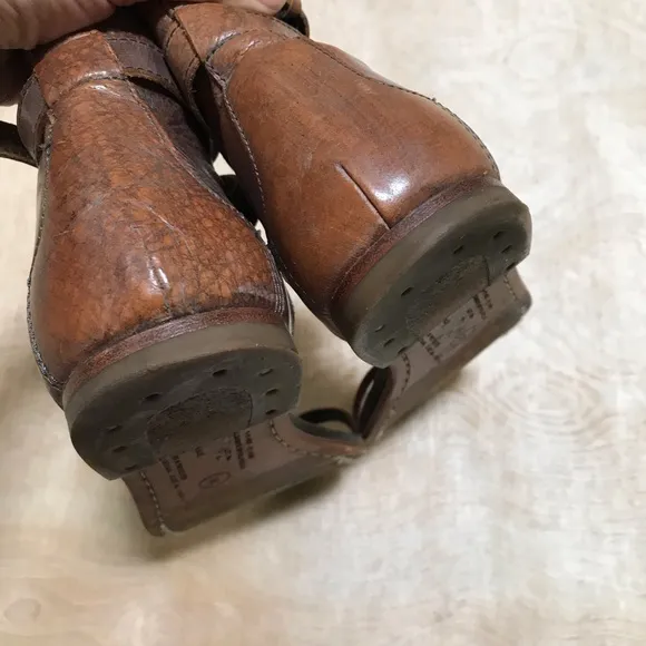 All Saints Leather Wrap Sandals Size 6