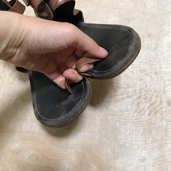 All Saints Leather Wrap Sandals Size 6