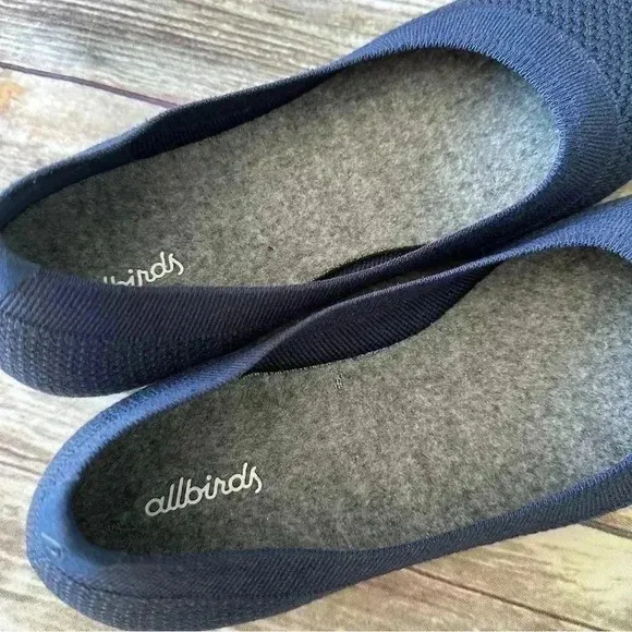 Allbirds Tree Breezers Woven Knit Flats Shoes Blue Sz 9.5