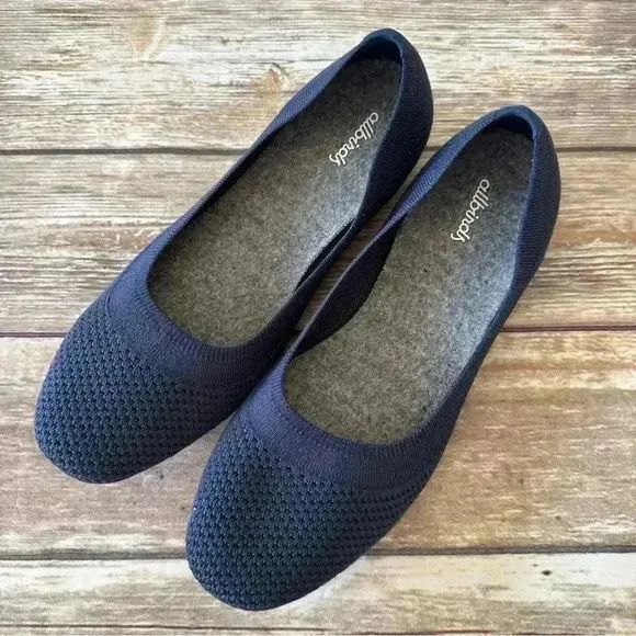 Allbirds Tree Breezers Woven Knit Flats Shoes Blue Sz 9.5