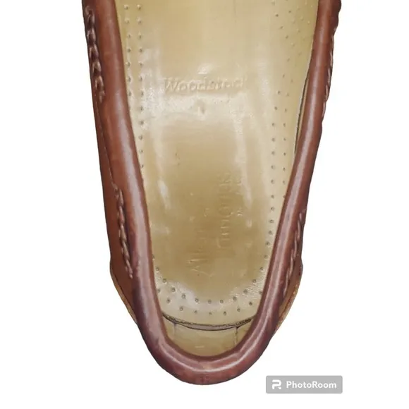Allen Edmonds &quot;Woodstock&quot; Brown Leather Kilt Tassel Loafer Oxford Shoes Men 9.5D