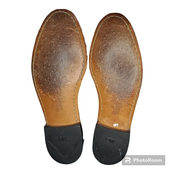 Allen Edmonds &quot;Woodstock&quot; Brown Leather Kilt Tassel Loafer Oxford Shoes Men 9.5D