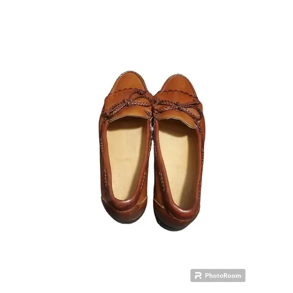 Allen Edmonds &quot;Woodstock&quot; Brown Leather Kilt Tassel Loafer Oxford Shoes Men 9.5D