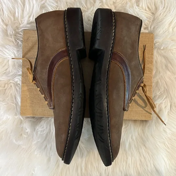 Allen Edmonds Berkshire Lace Up 2 Tone Loafers