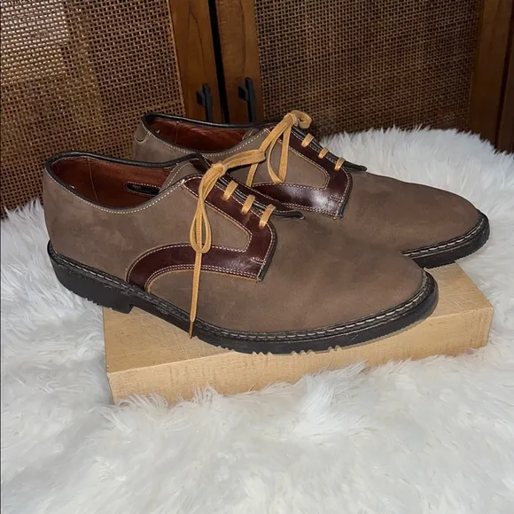 Allen Edmonds Berkshire Lace Up 2 Tone Loafers