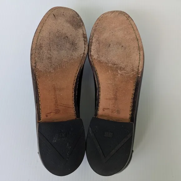 Allen Edmonds Black and Brown Two-tone Leather Loafers 10.5 Men's