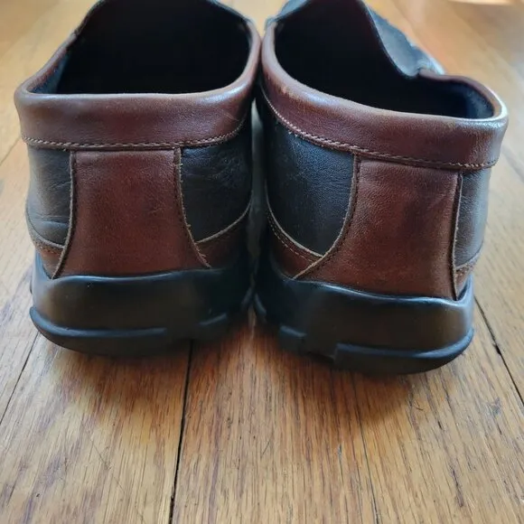 Allen Edmonds Boulder 11 3E Brown Black Leather Slip On Loafers Twee Preppy Acad