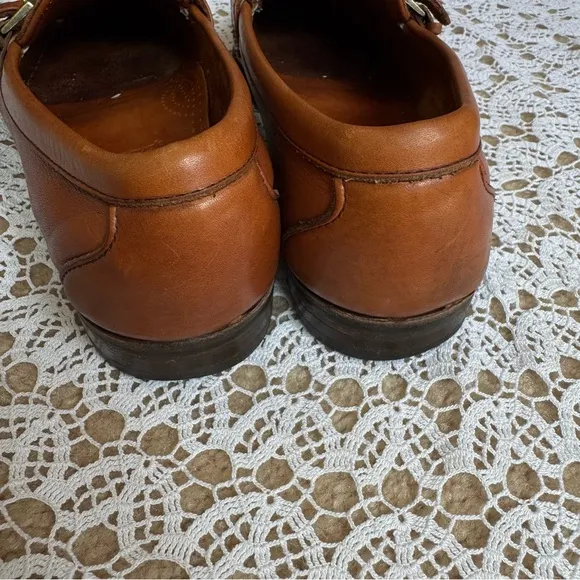 Allen Edmonds Kavanaugh Loafers Fringe Buckle Tan