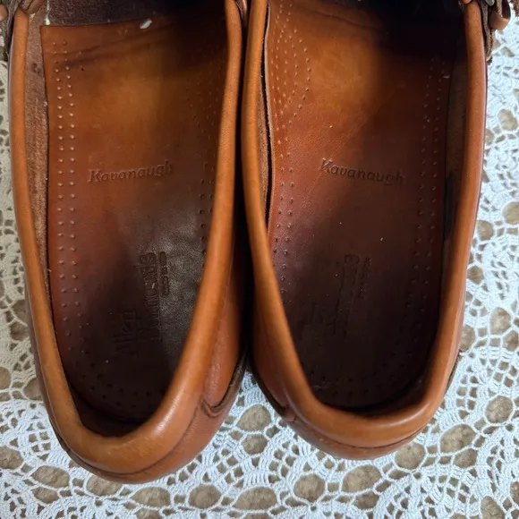 Allen Edmonds Kavanaugh Loafers Fringe Buckle Tan