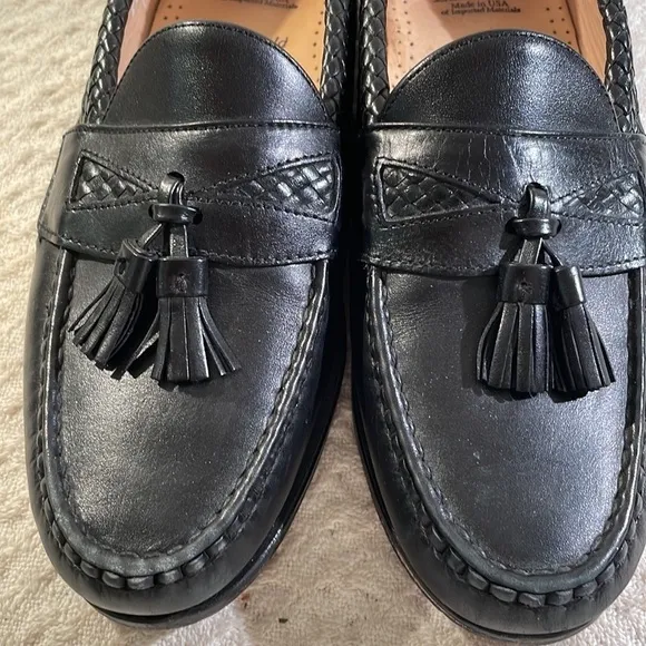 Allen Edmonds Maxfield Black Tassel Loafers Unisex