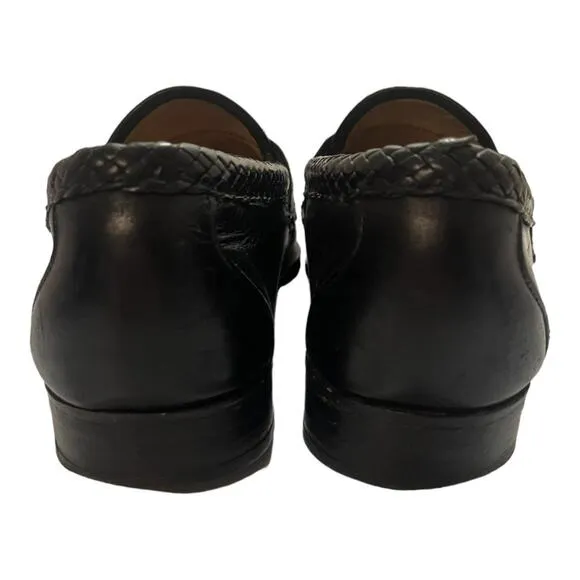Allen Edmonds Maxfield Tassel Loafers Black Leather Dress Shoes Mens Size 8.5