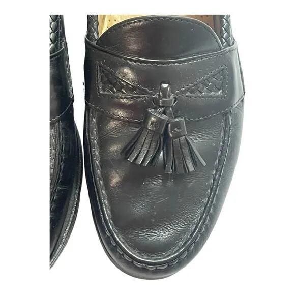 Allen Edmonds Maxfield Tassel Loafers Black Leather Dress Shoes Mens Size 8.5