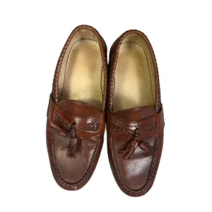 Allen Edmonds Men’s Maxwell Brown Leather Tassel Loafer Shoes- Size 9‎