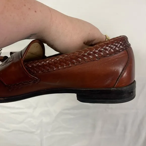 Allen Edmonds Men’s Maxwell Brown Leather Tassel Loafer Shoes- Size 9‎
