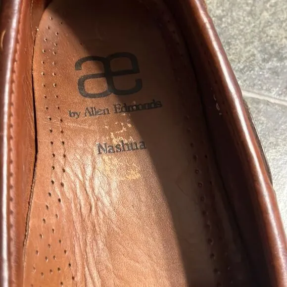 Allen Edmonds Nashua Two Tone Kilt Tassel Loafers size 10 1/2 D.