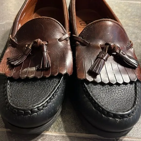 Allen Edmonds Nashua Two Tone Kilt Tassel Loafers size 10 1/2 D.